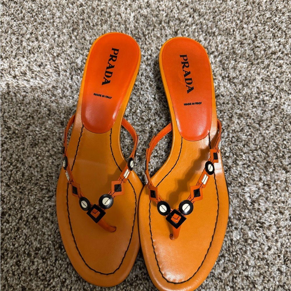 Prada Women's Orange Sandals